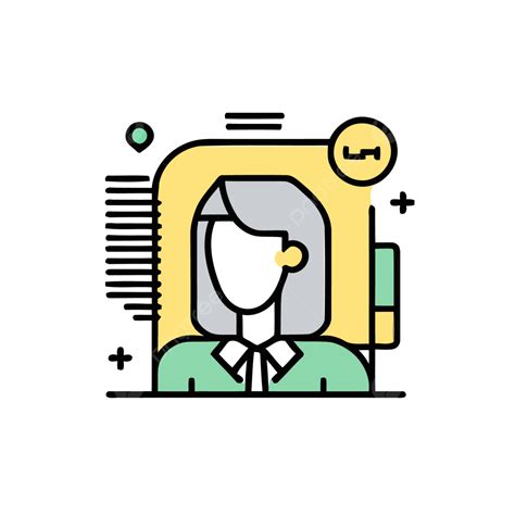 Customer Service Person Icon Vector, A Lineal Icon Depicting Career Day On White Background ...