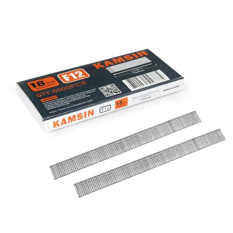 KAMSIN 18 Gauge Brad Nails, 1/2-Inch Length Galvanized Finish Chisel ...