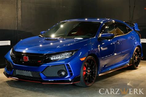 Blue Honda Civic Type R - twojayyumseng