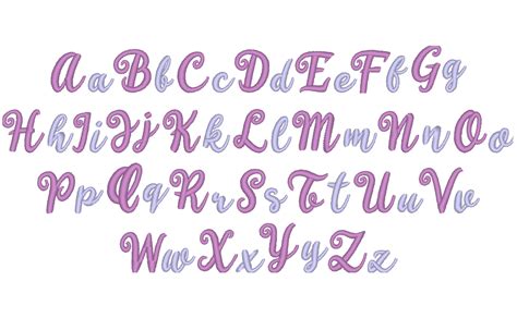 MINI Font machine embroidery designs, monogram, alphabet, satin stitch cursive handwriting font ...