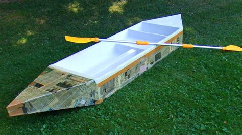 How to build a durable cardboard boat - YouTube