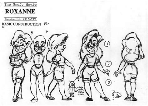 Goofy Movie - Roxanna - Character (Model) Sheets - Animation ...