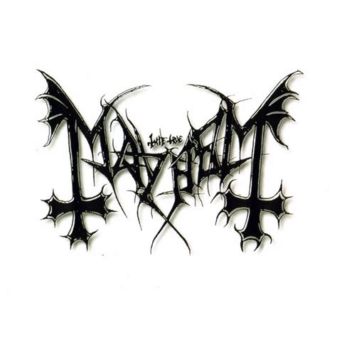 mayhem logo - black metal | Temas de rock, Lugares