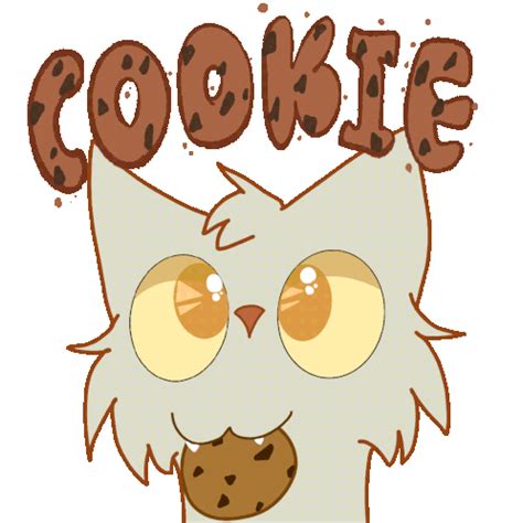 Cookie Eating Cookie Sticker - Cookie Eating cookie Cookie cat ...