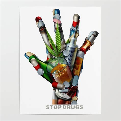 Stop Drugs Poster by Light Stream | Drugs art, Poster drawing, Art ...