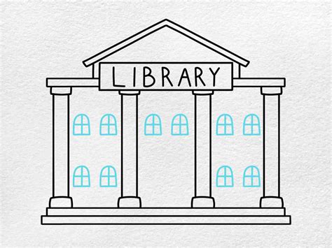 How to Draw a Library - HelloArtsy