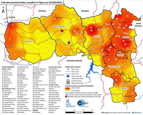 Map of verified Victims of the war on Tigray | Tghat