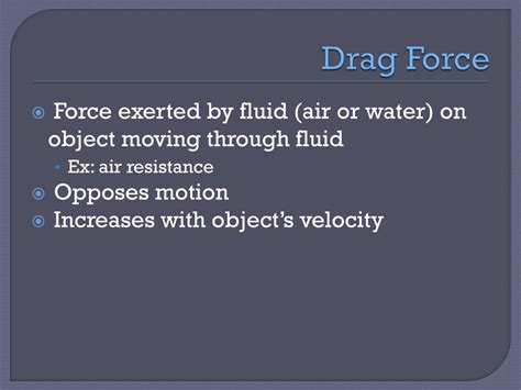 PPT - Aim (Part One): What is a drag force? What is terminal velocity? PowerPoint Presentation ...