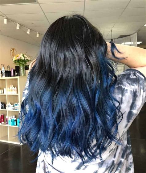 Top 30 Stylish Black & Blue Hair Ideas For Younger Women (2023 Update) | Doğal saç bakımı, Mavi ...