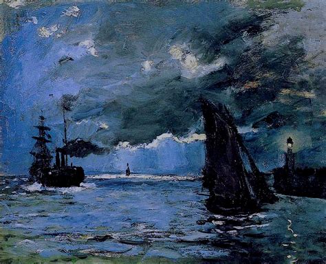 Seascape, Night Effect - Claude Monet - WikiArt.org - encyclopedia of ...