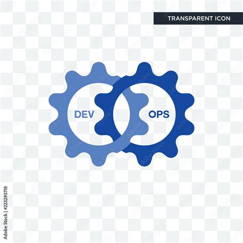 devops vector icon isolated on transparent background, devops logo ...