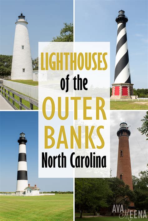 A Guide to the Outer Banks Lighthouses in North Carolina.