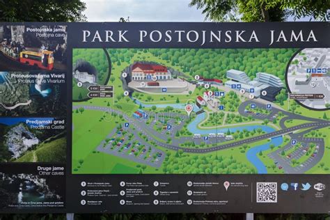 Map and Information Board of Postojna Cave Editorial Photo - Image of destination, hike: 131960006