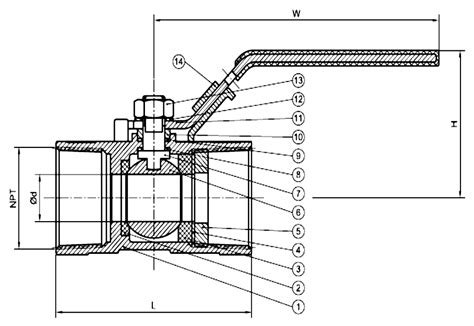 1 Piece Ball Valve - RFS Hydraulics