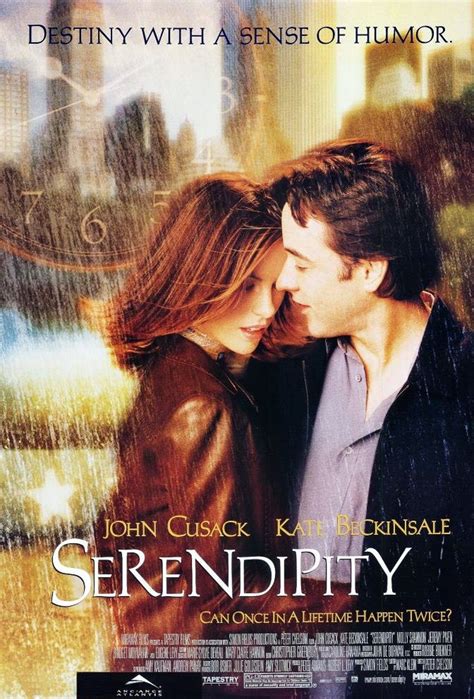 "Serendipity" movie poster, 2001. | Serendipity movie, Romantic movies, Best romantic comedies