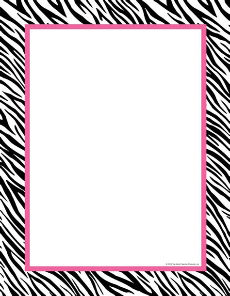 Zebra Print Page Border - ClipArt Best