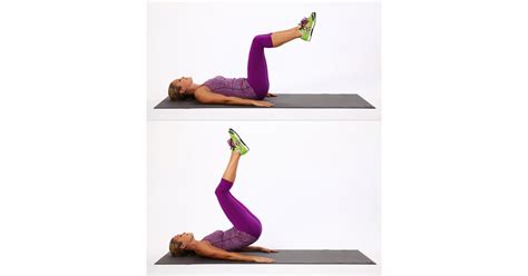 Reverse Crunch (targets the rectus abdominis and obliques) "The rev ...