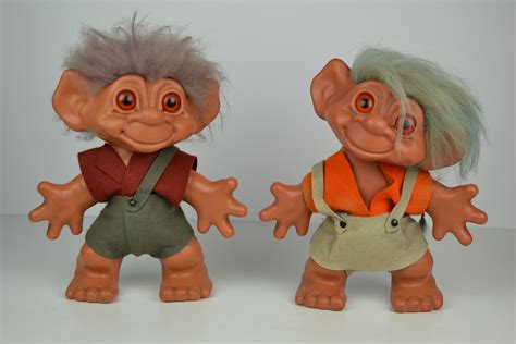 Large Troll Dolls by Dam Things Establishment , Denmark, 1964 | Retro Station