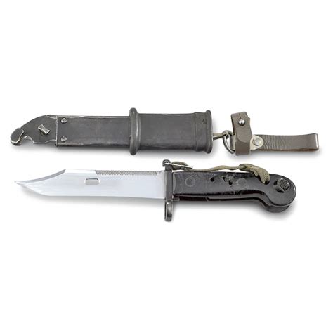 Used East German AK - 47 Bayonet with Scabbard - 173063, Military Bayonets (Post 1945) at ...