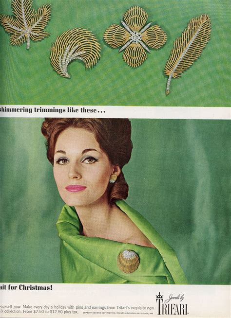 trifari 1964 Jewelry Logo, Jewelry Ads, Cute Jewelry, Jewelry Tools, Jewelry Accessories ...