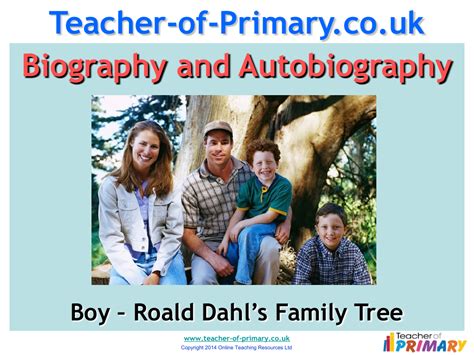 Biography and Autobiography - Lesson 3 - Family Tree Worksheet ...