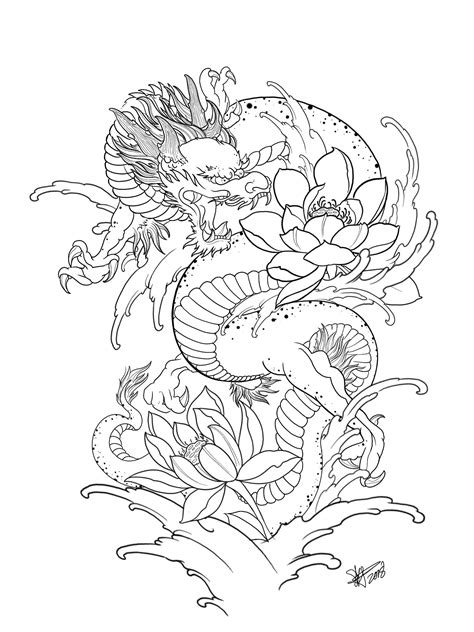 Dragon | Dragon tattoo outline, Dragon tattoo stencil, Dragon tattoo