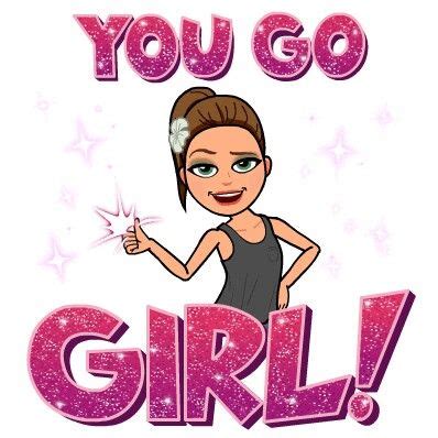 Bitmoji of a girl Cute Emoji, Funny Emoji, Funny Emoticons, You Go Girl, Girl Talk, Girl Quotes ...