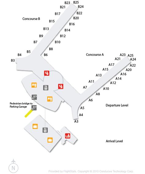 Indianapolis Airport Terminal Map - United States Map