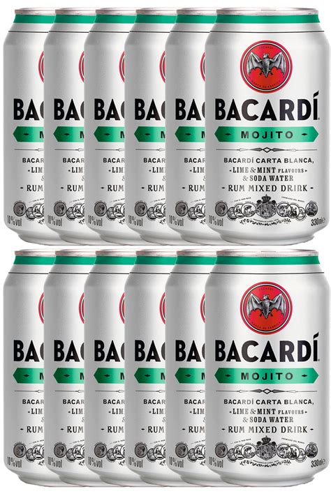 Bacardi Mojito 12 x 0,33 Liter Dose - Getraenke-Handel.com ist Ihr preiswerter Spirituosen ...