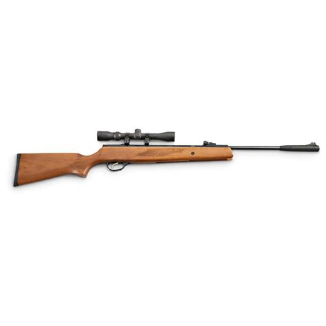 Hatsan® Model 95 .22 cal. Walnut Air Rifle with 3 - 9x32mm AO Scope - 213790, Air & BB Rifles at ...