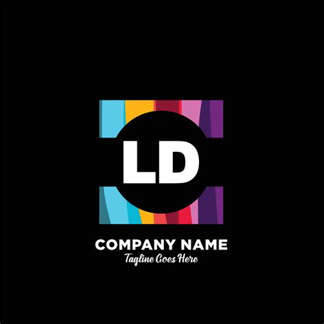 LD initial logo With Colorful template vector 22207802 Vector Art at Vecteezy