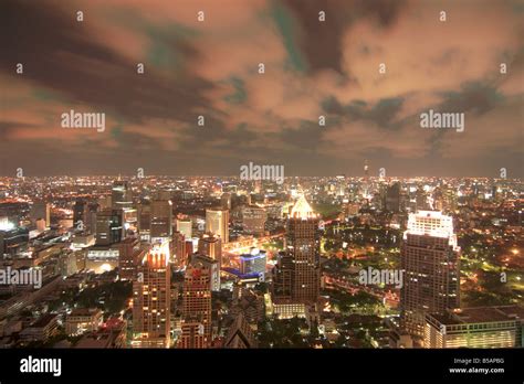 Bangkok night skyline Stock Photo - Alamy