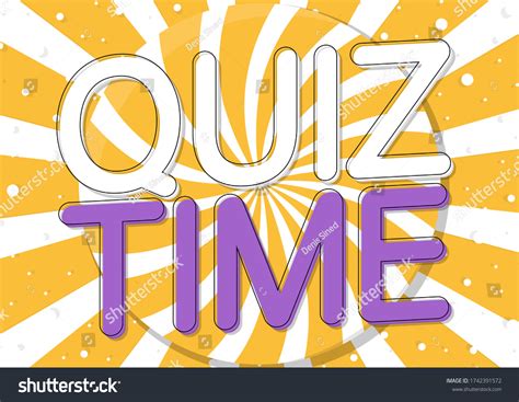 Quiz Time Poster Design Template Game Stock Vector (Royalty Free ...