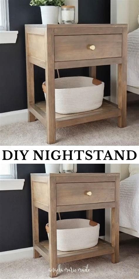 DIY Nightstand with Drawer | Diy nightstand, Diy nightstand with drawer ...