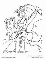 Coloring Pages Of Beauty And The Beast sketch template