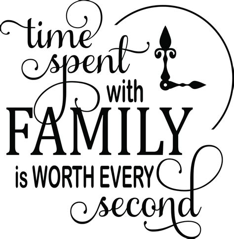 Time Spent With Family Vector Art svg line art silhouette | Etsy