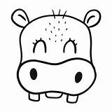 Cute Baby Hippo Coloring Pages sketch template