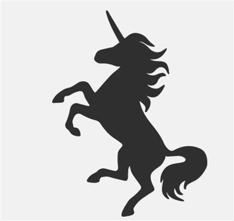 9+ Magic unicorn silhouette vector template | Template Business PSD ...