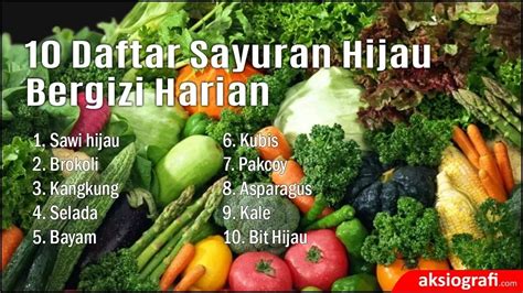 Manfaat Sayuran Hijau dalam Pola Makan