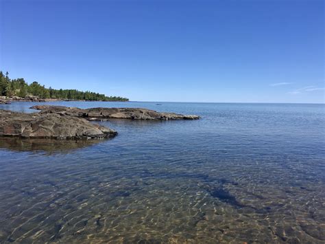 Clear Water of Lake Superior at High Rock Bay near Copper Harbor MI ...