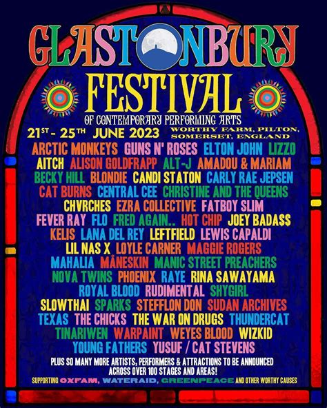 Glastonbury Festival reveals its first line-up poster for 2023