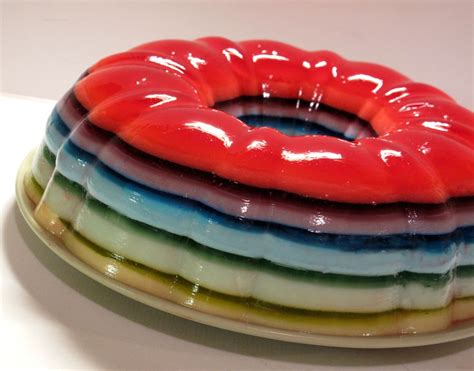 "Rainbow Jello" cake is very nice and attractive. In any birthday party, you can make these ...