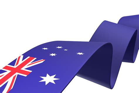 Australia flag design national independence day banner element transparent background png ...