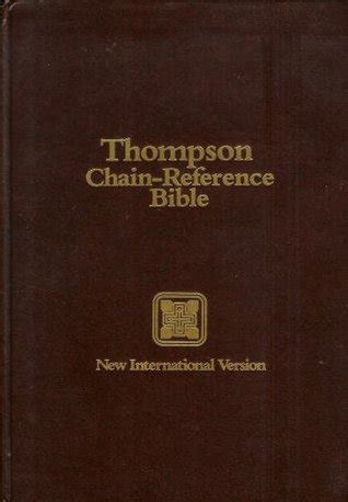 Thompson Chain-Reference Bible NIV Hardcover Indexed by Frank Charles ...