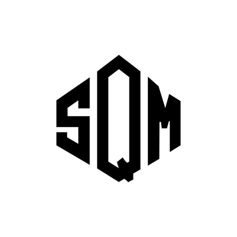 SQM letter logo design with polygon shape. SQM polygon and cube shape logo design. SQM hexagon ...