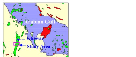 Location map of Ghawar and the study area | Download Scientific Diagram