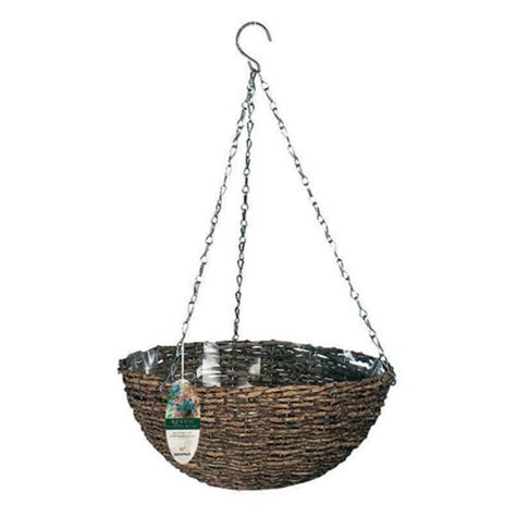 Gardman 14 in. Natural Rattan Hanging Baskets - Walmart.com