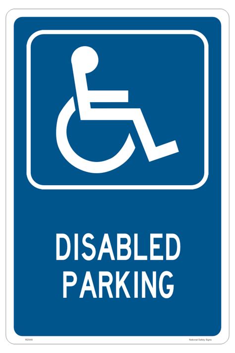 Disabled and Handicapped Parking Sign - National Safety Signs