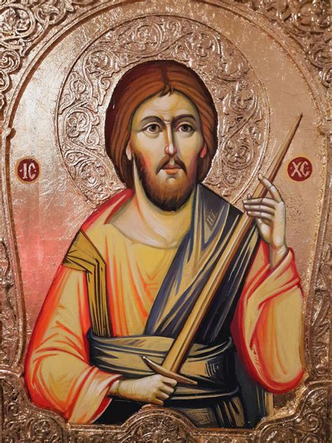 JESUS CHRIST with Sword, Byzantine Icon, 30 x 50 cm, Made to Order ...