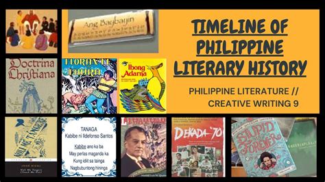 TIMELINE OF PHILIPPINE LITERARY HISTORY // PHILIPPINE LITERATURE // CREATIVE WRITING 9 - YouTube